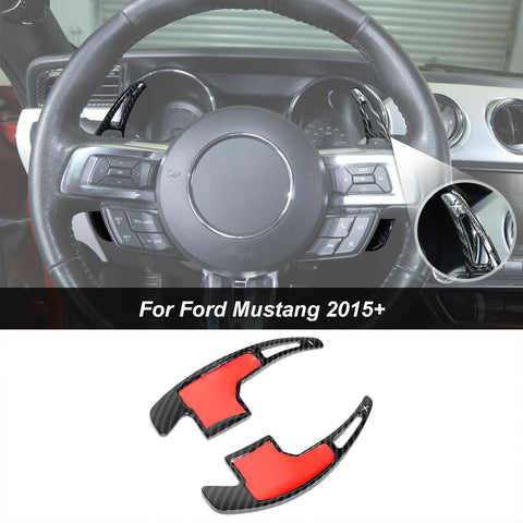 Steering Wheel Shift Paddle Shifter Cover Trim For Ford Mustang 2015+｜CheroCar