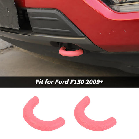 For 2009+ Ford F150 Front Bumper Track Tow Hook Trailer Trim Protect Cover
