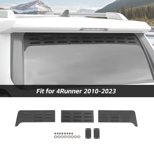 For 2010-2023 Toyota 4Runner Tailgate Rear Window Glass Louvers Vent Panel Trim Cove