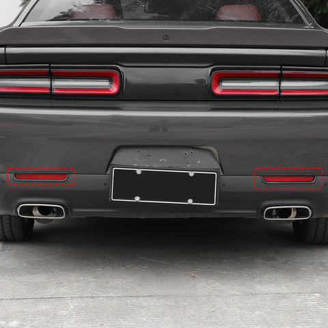 For 2015+ Dodge Challenger Rear Fog Light Frame Panel Cover Trim