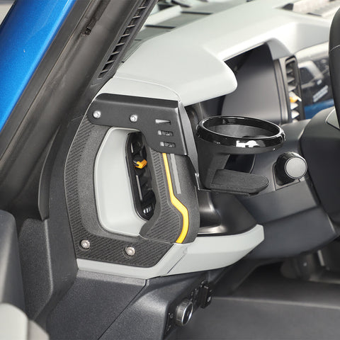 For 2021+ Ford Bronco A-Pillar Handle Water Cup Mount Bracket Holder Stand