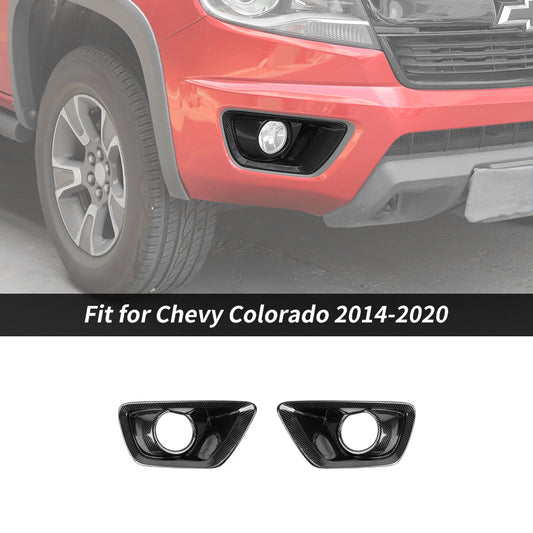 For 2014-2020 Chevy Colorado Front Fog Light Covers Lamp Trim Decoration