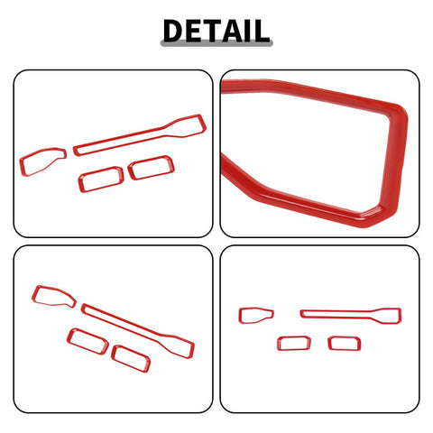 For 2024+ Ford Mustang 4 x Car Center Console Air Conditioning Vent Decor Cover Trim