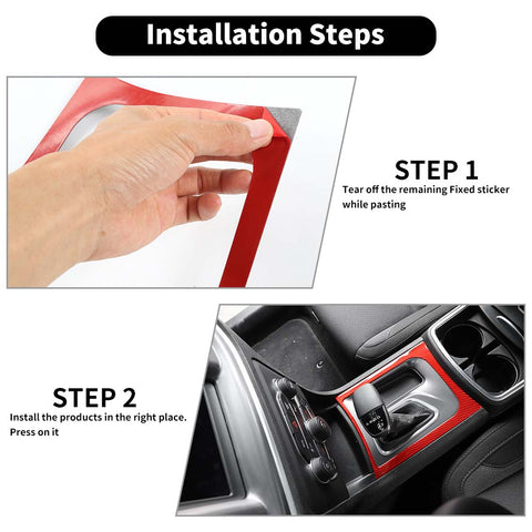 Interior Gear Panel Decor Cover Trim Sticker For Dodge Charger 2015+ Accessories | CheroCar