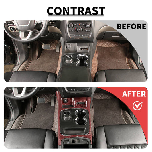 For 2014-2020 Dodge Durango Center Console Gear Shift Panel Cover Trim