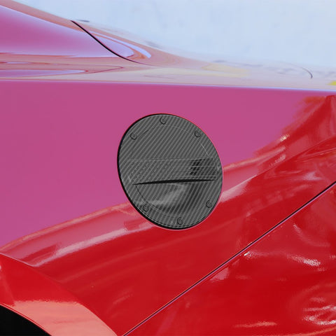 For 2024+ Ford Mustang Fuel Tank Cap Trim Carbon-Fiber Pattern American Flag Design