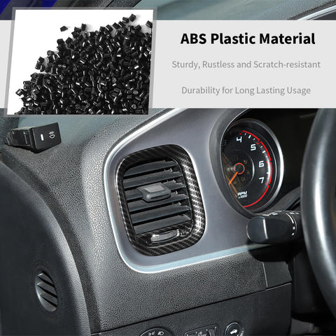 For 2011-2014 Dodge Charger Center Console Dashboard Air Vent Trim Cover