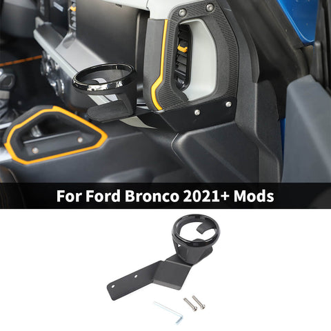 For 2021+ Ford Bronco A-Pillar Handle Water Cup Mount Bracket Holder Stand