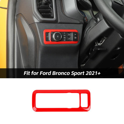 Head Light Switch Panel Cover Trim For Ford Bronco Sport 2021+ Accessories | CheroCar