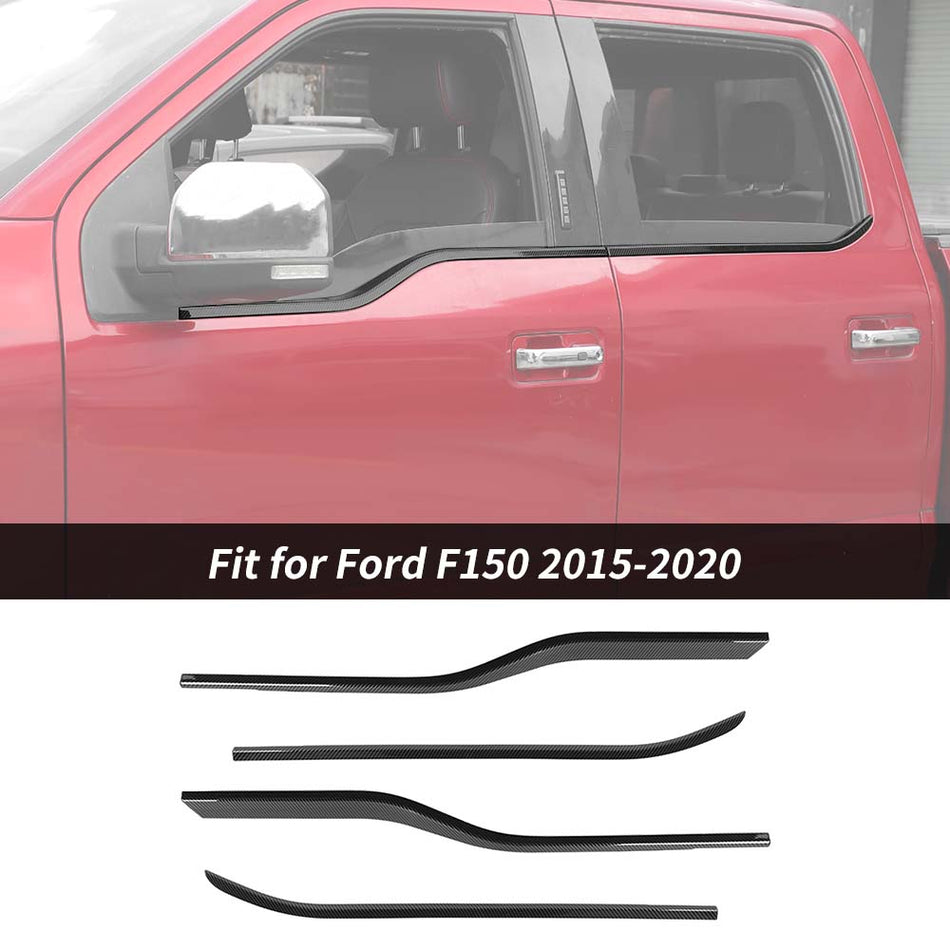 For 2015-2020 Ford F150 Door Window Bottom Sill Trim Cover Molded