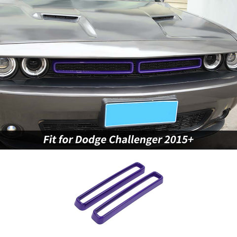 Front Grill Mesh Grille Inserts Trim Cover For Dodge Challenger 2015+ Accessories | CheroCar