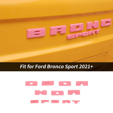 Rear Grille Logo Letters Decals Stickers Cover For Ford Bronco Sport 2021+ Accessories | CheroCar