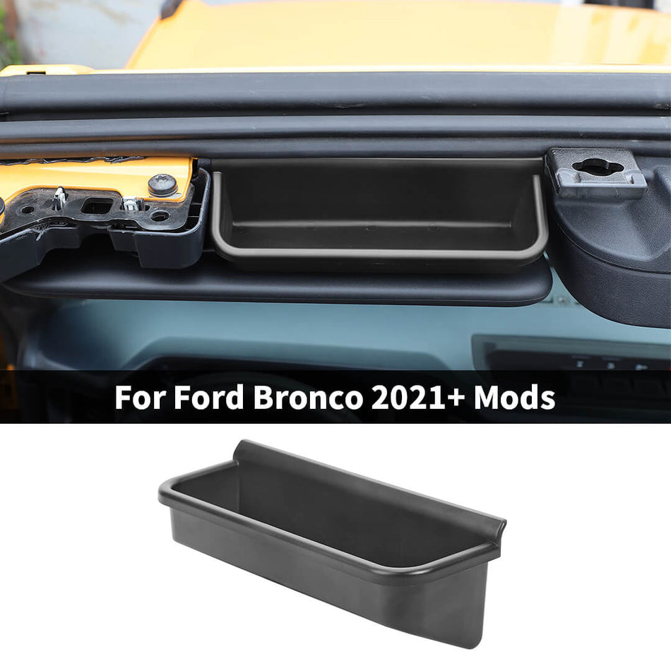 For 2021+ Ford Bronco Front Sunglasses Holder Storage Box Organizer Tray