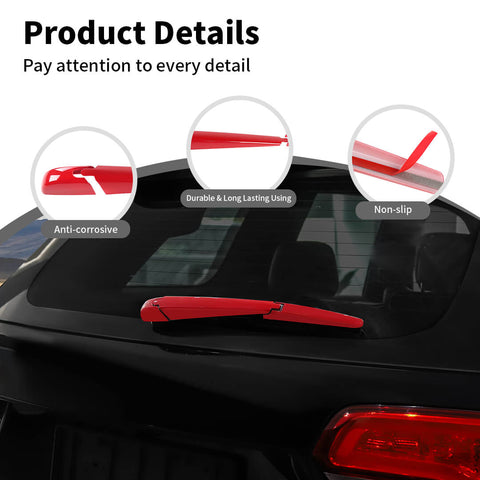 For 2011+ Dodge Durango Rear Window Rain Arm Wiper Decor Cover Trim