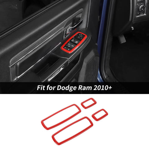 For 2011+ Dodge Charger/Durango/2010+ Ram Window Switch Button Cover Trim Decor Frame