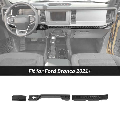 Center Console Dashboard Cover Decor Trim Strip for Ford Bronco 2021+｜CheroCar