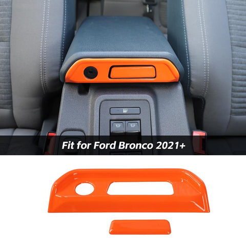 For 2021+ Ford Bronco Car Armrest Box Switch Decoration Cover Trim