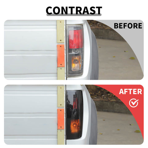 For 2009-2014 Ford F150 Raptor Tail Light Lamp Cover Trim Overlay Smoked Black