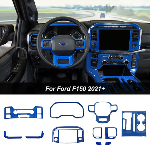 11 x Interior Decoration Trim Kit For 2021+ Ford F150｜CheroCar  ( Don't fit F150 2023 hybrid ）