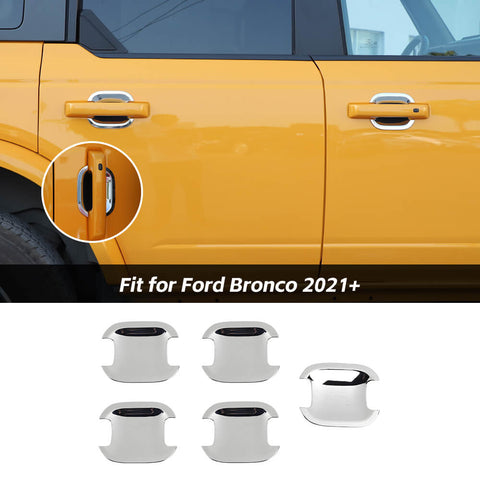 Exterior Door Handle Bowl Panel Cover Trim Bezel For Ford Ford Bronco 2021+ 4-Door Accessories | CheroCar