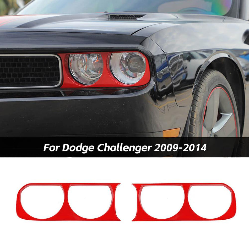 For 2009-2014 Dodge Challenger Front Headlight Lamp Cover Trim