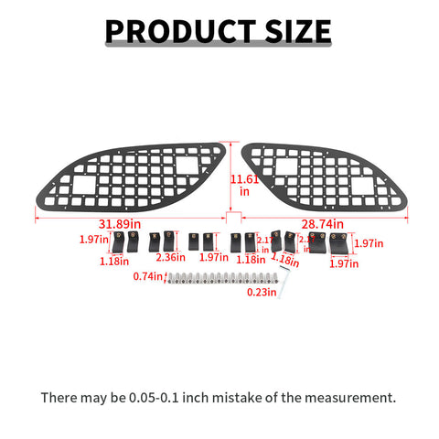 For 2011+ Dodge Durango Rear Trunk Both Sides Expansion Luggage Rack Cargo Shelf Bracket