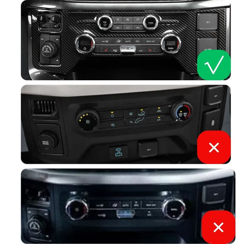 For 2021+ Ford F150 Red 4x Interior Decoration Trim Kit