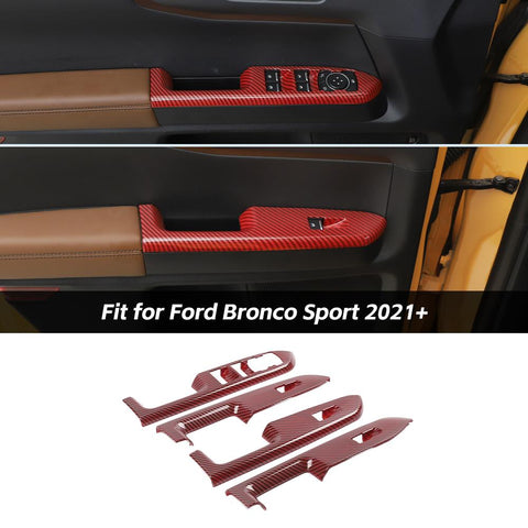 Door Window Lift Switch Button Panel Cover Trim For Ford Bronco Sport 2021+ Accessories | CheroCar