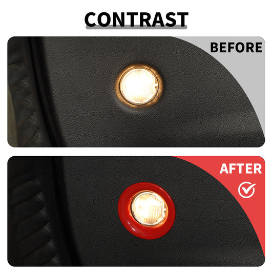 For 2011+ Dodge Durango Car Rear Tailgate Light Lamp Ring Cover Trim