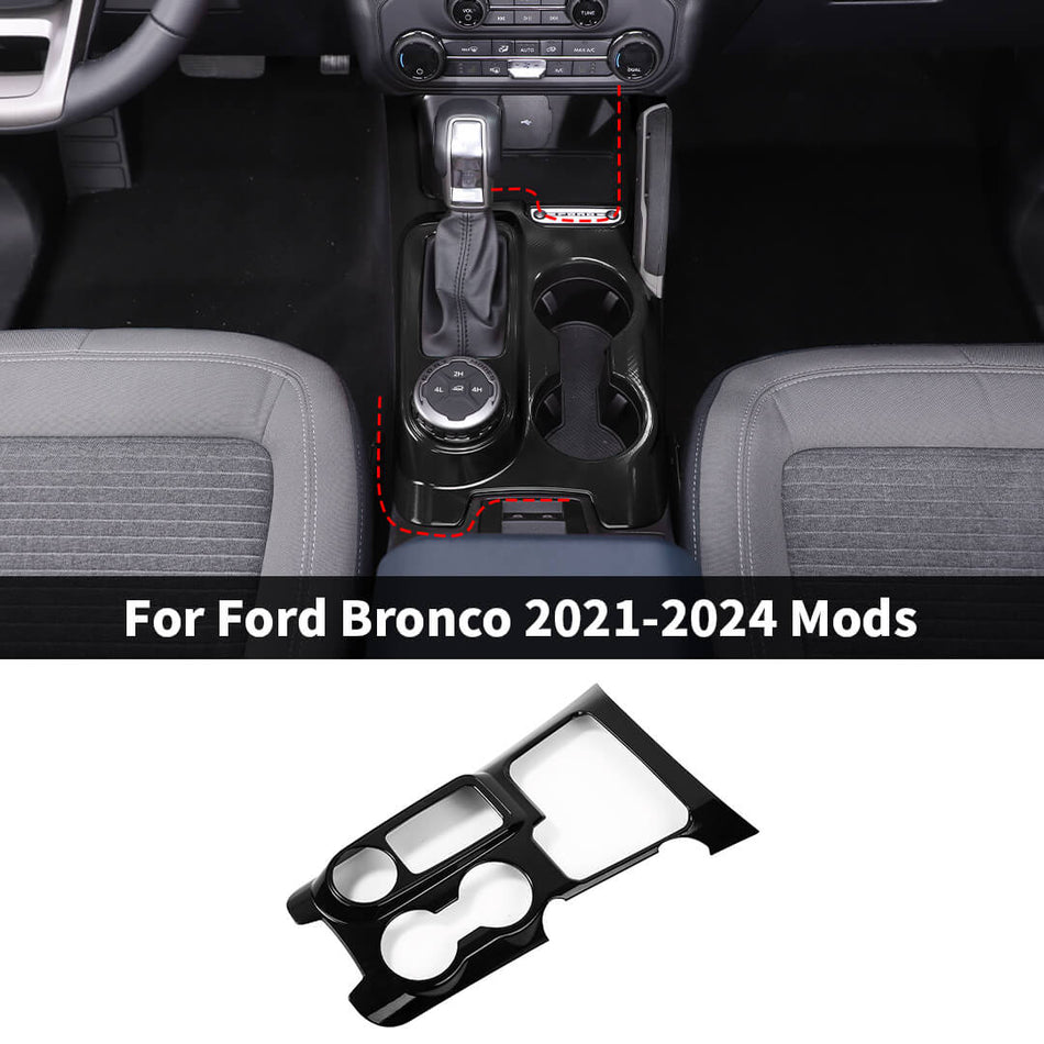 For 2021-2024 Ford Bronco Interior Gear Shift Panel Cover Trim