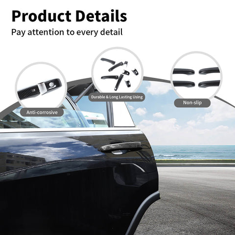 For 2011-2020 Dodge Durango Exterior Car Door Handle Shell Decor Cover Trim