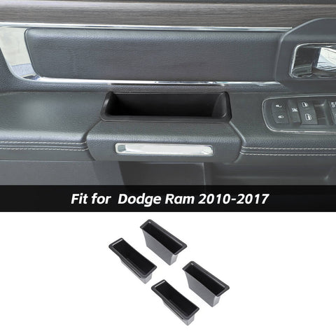 Interior Side Door Armrest Handle Storage Box Organize For Dodge Ram 2010-2017 Accessories | CheroCar