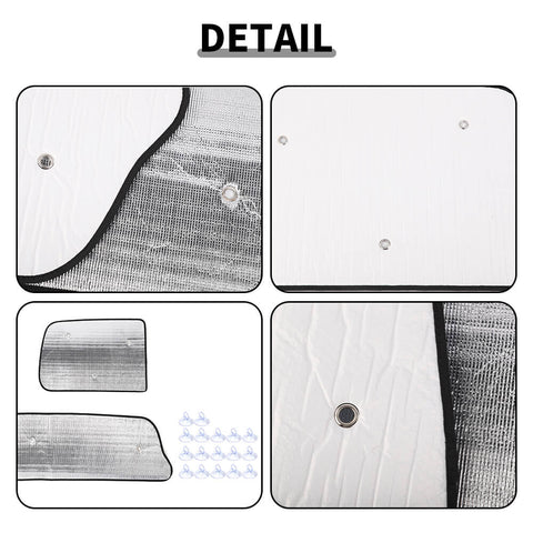 For 2007-2013 Chevy Silverado/GMC-SIERRA Windshield Sunshade Sun Shade Heat Shield Window Sun Visor Mat