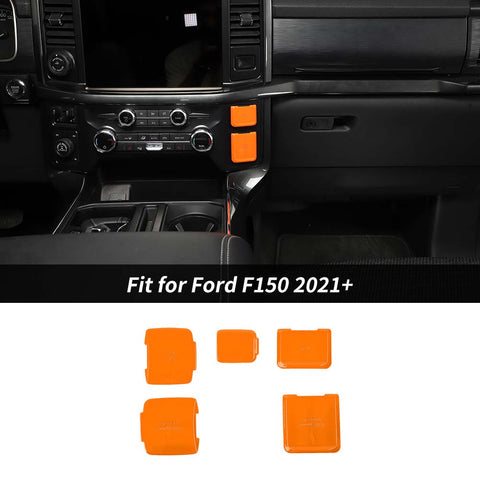 5 x Interior Control Power Socket Cover Trim For Ford F150 2021+ Accessories | CheroCar