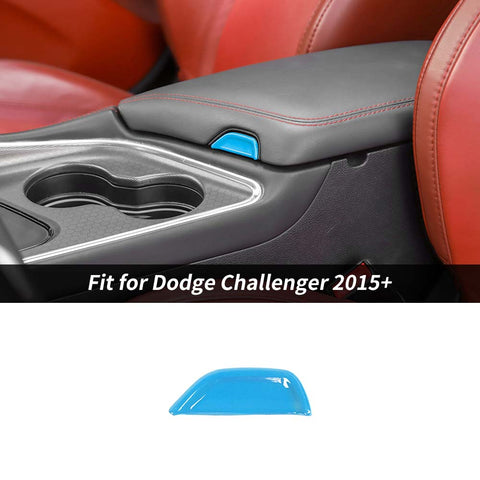 Armrest Box Switch Cover Trim For Dodge Challenger 2015+ Carbon Fibe Accessories | CheroCar