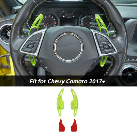 Steering Wheel Shift Paddle Shifter Cover Trim For Chevrolet Camaro 2017+ & Colvette C7 2014-19｜CheroCar