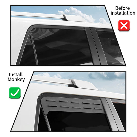 For 2010-2023 Toyota 4Runner Rear Side Window Blinds Quarter Louver Vent Panel Cover