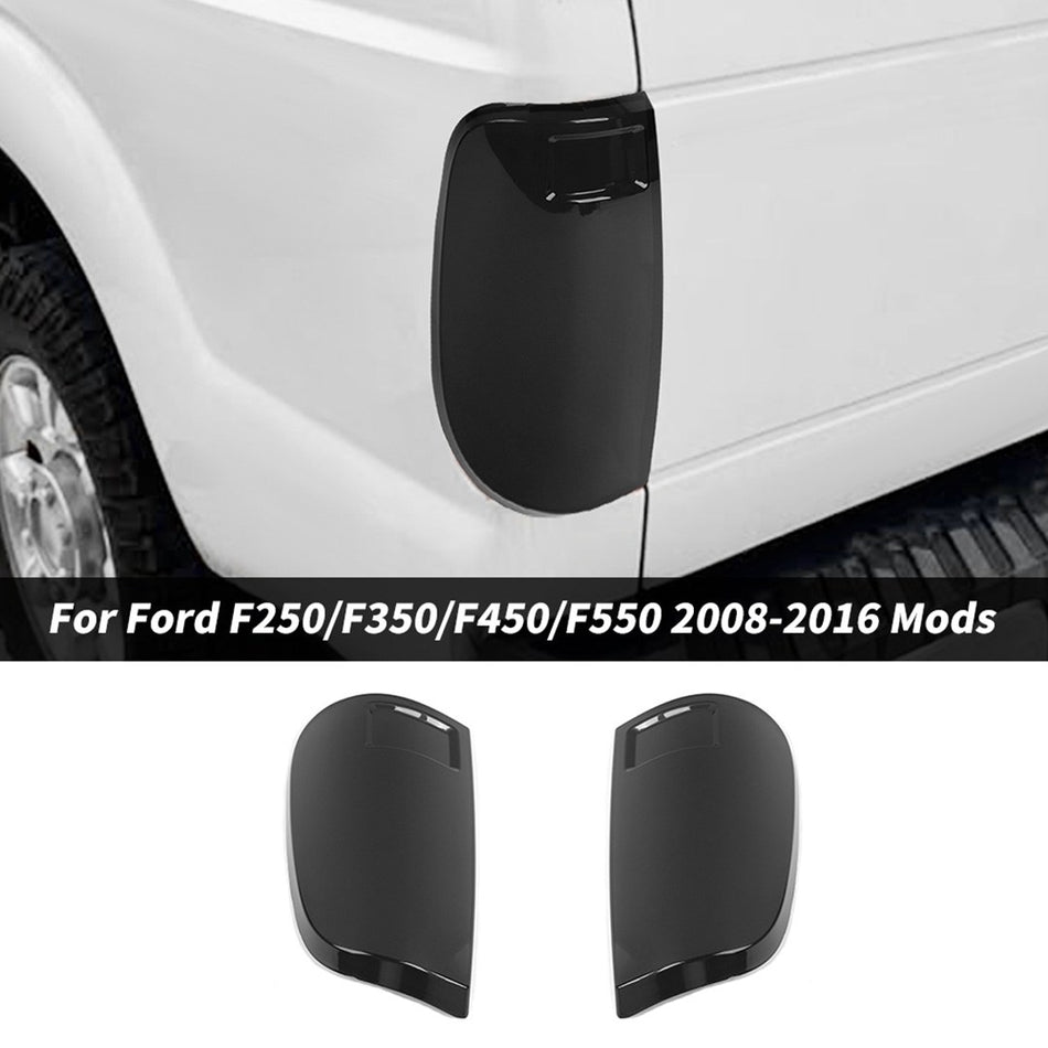 For 2008-2016 Ford F250 F350 F450 F550 Tail Light Taillight Rear Light Garnish Cover Trim Blackened(SmokedBlack)