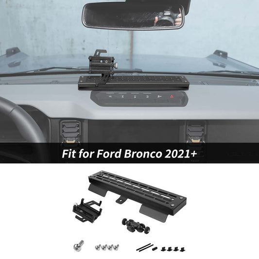 For 2021+ Ford Bronco Car Console Cell Phone Holder Mount Bracket Expansion Rack