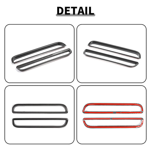 For 2015+ Dodge Challenger Rear Fog Light Frame Panel Cover Trim