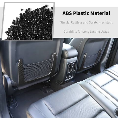 For 2011+ Dodge Durango Seat Back Storage Mesh Bag Frame Cover Trim