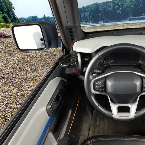 For 2021+ Ford Bronco A-Pillar Handle Water Cup Mount Bracket Holder Stand