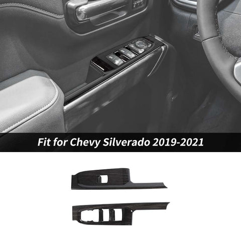 Front Window Lift Switch Trim For Chevy Silverado/GMC SIERRA 2019-2021 2-Door Accessories | CheroCar