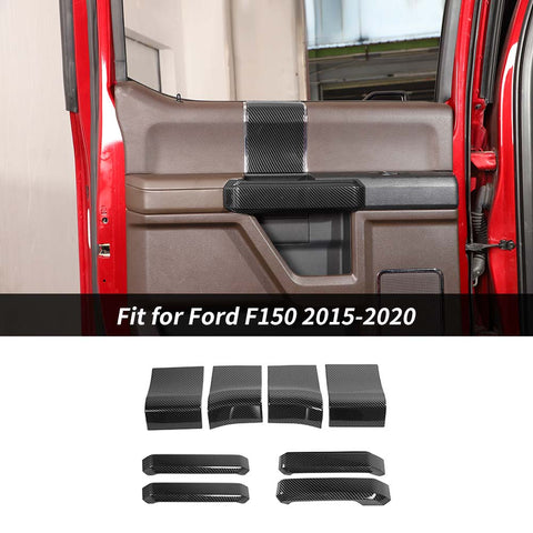 Interior Door Handle Cover with Door Panel Cover For Ford F150 2015-2020 4-Door Accessories | CheroCar