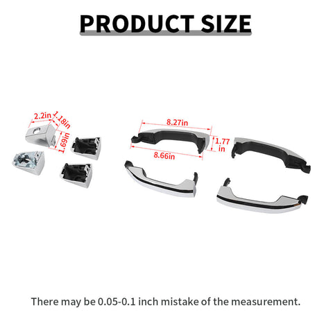 For 2014-2018 Chevy Silverado/Tahoe/GMC-YUKON/SIERRA Exterior Original Car Door Handle Shell Accessories (4 pcs)
