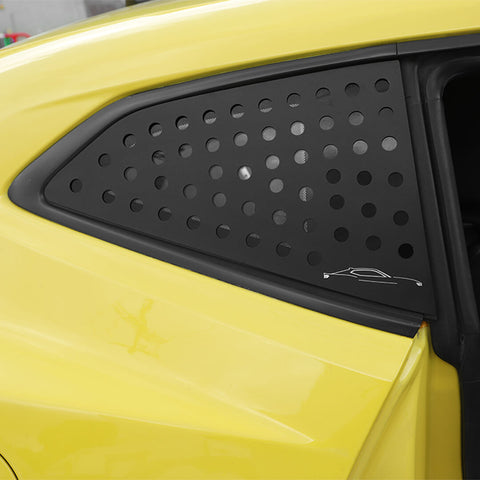 For 2016+ Chevy Camaro Rear Side Window Louver Trim Cover Bezel