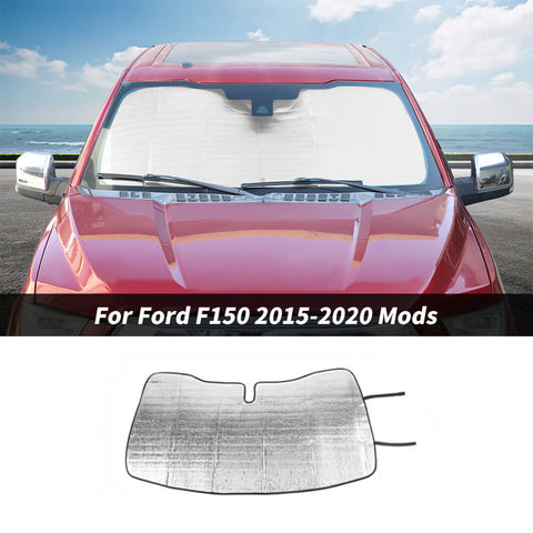 For 2015-2020 Ford F150 Front Window Sun Shade Foldable Sun Visor