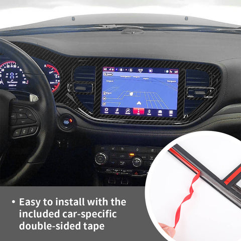 For 2022+ Dodge Durango Interior Center Console Navigation Panel Trim Cover