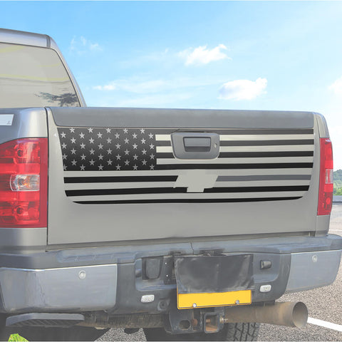 For 2007-2013 Chevy Silverado Rear Trunk Door Tailgate Sticker Trim Cover