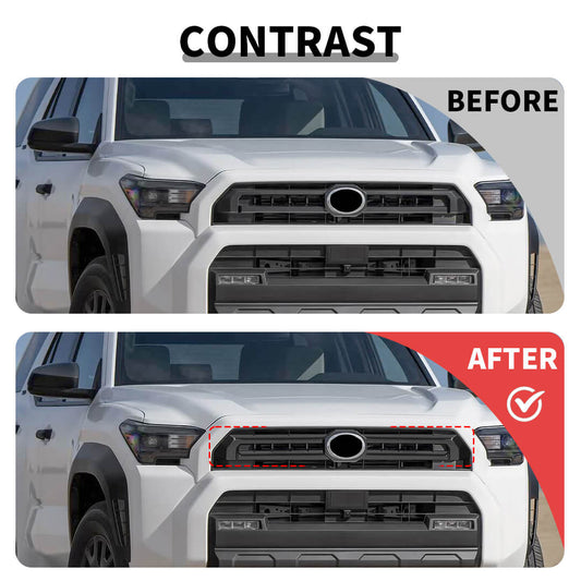 For 2024+ 4Runner Front Middle Grille Inserts Bezel Cover Trim